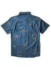 Vissla Soren Wavy West Eco Ss Shirt - Tidal blue