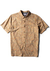 Vissla Vagabond Eco SS Shirt with paisley pattern, front view.