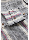 Vissla Descanso Heavy Flannel in Grey Dawn, view 4