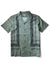 Vissla Medewi Ss Eco Shirt in surplus green with floral patterns, front view.