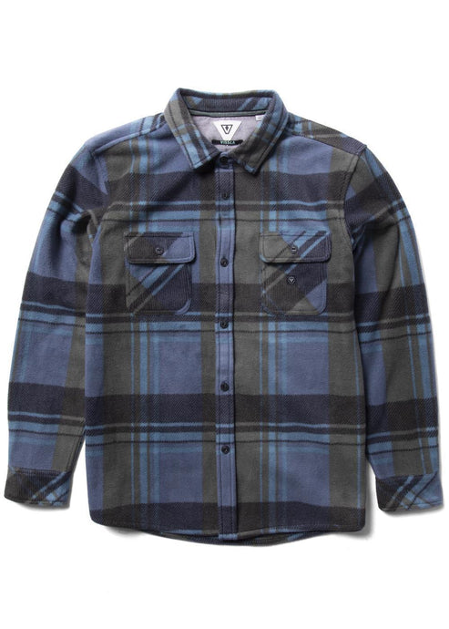 Vissla Eco-Zy Ls Polar Flannel - Midnight