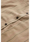 Vissla Rails Cord Printed Eco Ls Shirt in Light Khaki, view 4