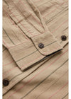 Vissla Rails Cord Printed Eco Ls Shirt in Light Khaki, view 5