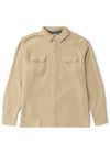 Vissla Looper Polar Terry Eco Shirt in Light Khaki