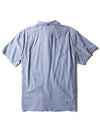 Vissla The Box Eco SS Shirt in blue, back view showcasing clean design.