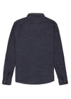 Back view of Vissla Go To Shirt in charcoal, showcasing its sleek design.