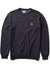 Vissla Solid Sets Eco Crew sweatshirt in Black Heather with minimalist logo.