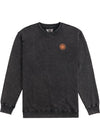 Front view of Vissla Psycho Surf Crew Fleece in Phantom with subtle chest logo.