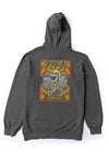 Vissla Offshore Eco PO Hoodie in Phantom with vibrant back graphic design.