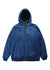 Vissla Eco-Zy Sherpa Fleece jacket in Dark Naval, closed front view.