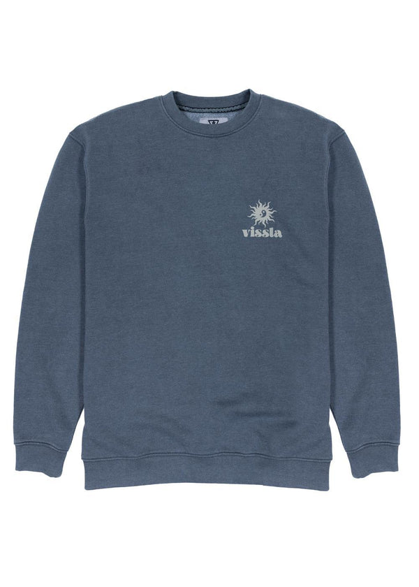 Vissla Bright Ideas Eco Fleece Crewneck in Phantom, view 2