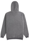 Vissla Eco-zy Polar Zip Hoodie Fleece in charcoal, back view.