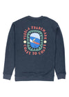 Vissla Coastal Life Eco Fleece Crewneck in Black Heather