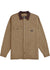 Vissla Peterson Jacket in dark khaki with button closure and chest pockets.