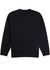 Back view of Vissla Creators Elvis Crew Sweater in black, featuring a classic design.