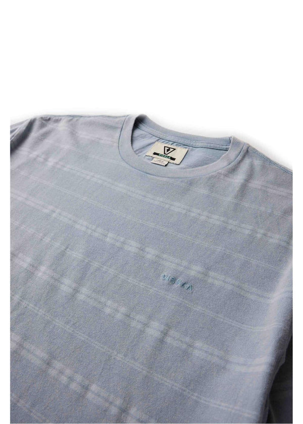 Vissla Trim Lines Tee in Faded Denim, view 3