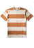 Vissla Hammerhead Eco SS PKT Tee in malt with bold striped design.