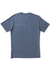 Vissla Solid Sets Pkt Tee in sea water color, back view.