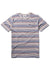 VIssla Sandpiper SS PKT Tee in Harbour blue with striped design.