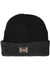 Vissla Solid Sets Eco Beanie in black with logo patch on cuff.