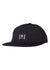 Vissla Lay Day Eco Hat in black with front logo patch and curved brim.