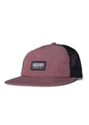 Vissla Lay Day Eco Trucker II Hat in brick color with mesh back.