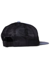 Side view of Vissla Lay Day Eco Trucker II Hat with black mesh back and adjustable strap.