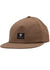 Vissla Lay Day Eco Hat in dark earth color, sustainable baseball cap.