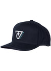 Vissla Team Hat in black with embroidered logo on the front panel.