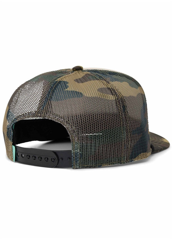 Vissla Garage Foam Trucker Hat in Camo, view 2