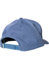 Back view of VIssla Seven Seas Eco Hat in blue with adjustable strap, HRB.