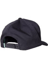 Back view of VIssla Seven Seas Eco Hat in black with adjustable strap.