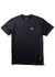 VIssla Twisted Eco S/S lycra in black, front view with logo detail.