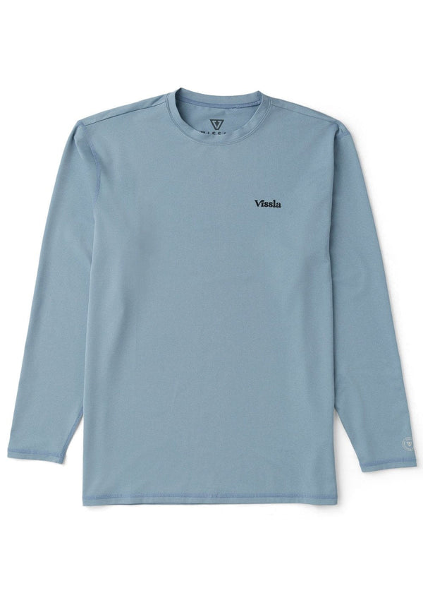Vissla Pro Comp Ls Sun Shirt in Faded Denim, view 2