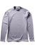 Vissla Warm Seas Eco LS Lycra in grey, front view with long sleeves.