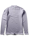 Vissla Warm Seas Eco LS Lycra in grey, back view with subtle branding.