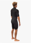 Back view of Vissla 7 Seas 2-2 Spring Wetsuit in black with sleek design.