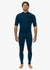 Front view of Vissla High Seas II 2-2 S/S full suit in navy, short-sleeve wetsuit.