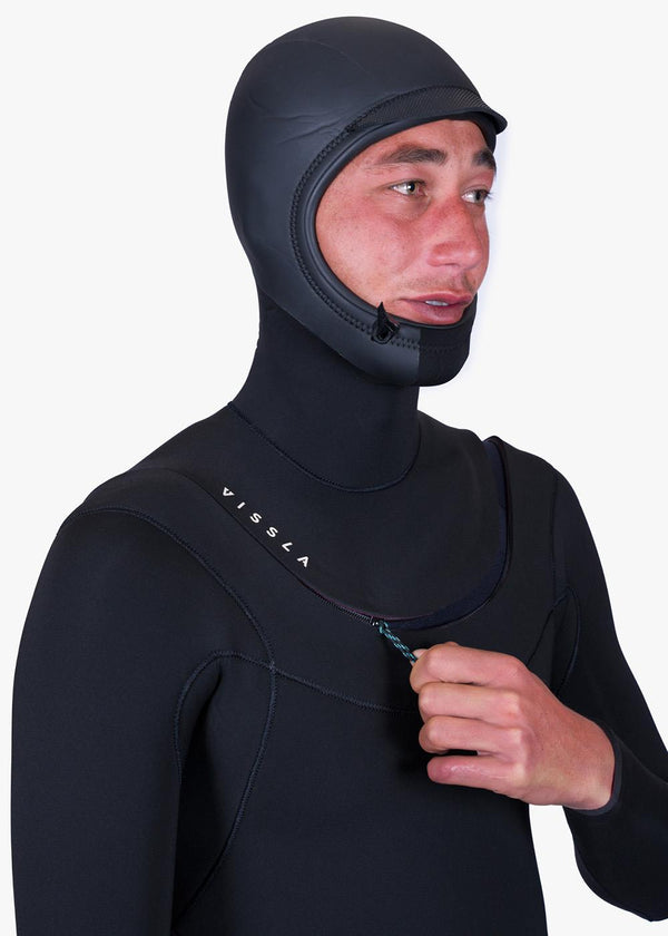 VisslaNew Seas 5-4 Hooded U-Zip Wetsuit
