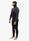 VIssla High Seas II 5/4 Hooded Chest Zip Full Suit -Charcoal