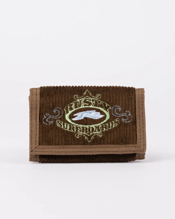 Rusty Frenzy Cord Tri Fold Cord Mens Wallet
