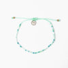 Pineapple Island All Dainty Colourful Beaded Anklet - Turquoise