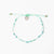 Pineapple Island All Dainty Colourful Beaded Anklet - Turquoise