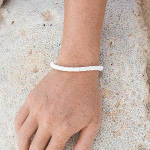 Pineapple Island White Puka Shell Bracelet