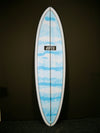 Dufeu shapes mid length surfboard 6'8