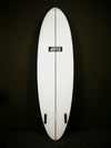 Dufeu shapes mid length surfboard 6'8