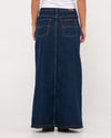 Rusty Celeste Low Rise Denim Maxi Skirt