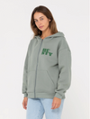Rusty Code Oversized Zip Hooded Fleece
