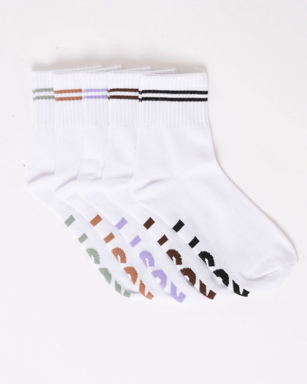 Rusty ALL DAY CREW 5-SOCK PACK