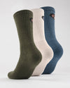 Rusty High Times Mid Calf 3-Sock Pack - Multi